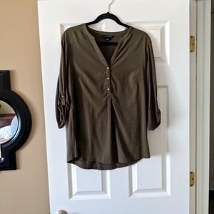 Tommy Hilfiger Large Army Green Blouse
